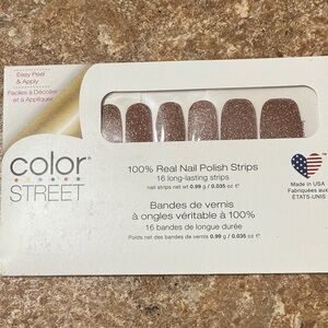 Color Street Rose Gold Glitter Nail Strips